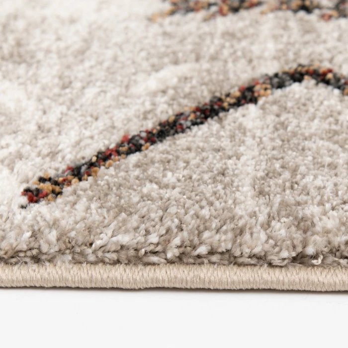 Central Oriental Oklahoma Nickel/Multi Moroccan 7ft.10in. Round Rug