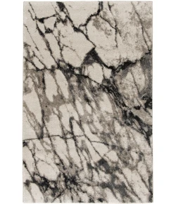 Central Oriental Oklahoma Linen – White Sand/Nickel Abstract 7ft.10in. x 9ft.10in. Rect. Rug