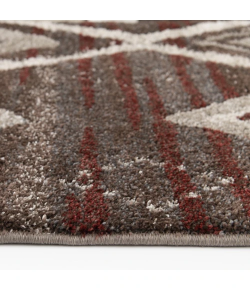 Central Oriental Oklahoma Rust/Mink Moroccan 5ft. x 7ft.3in. Rect. Rug