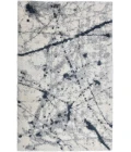 Central Oriental Pulse Beige/Blue Abstract 7ft.10in. x 9ft.10in. Rect. Rug