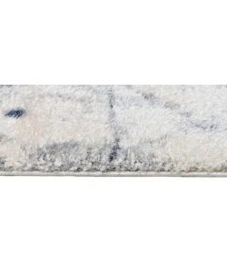 Central Oriental Pulse Beige/Blue Abstract 7ft.10in. x 9ft.10in. Rect. Rug
