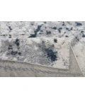 Central Oriental Pulse Beige/Blue Abstract 7ft.10in. x 9ft.10in. Rect. Rug