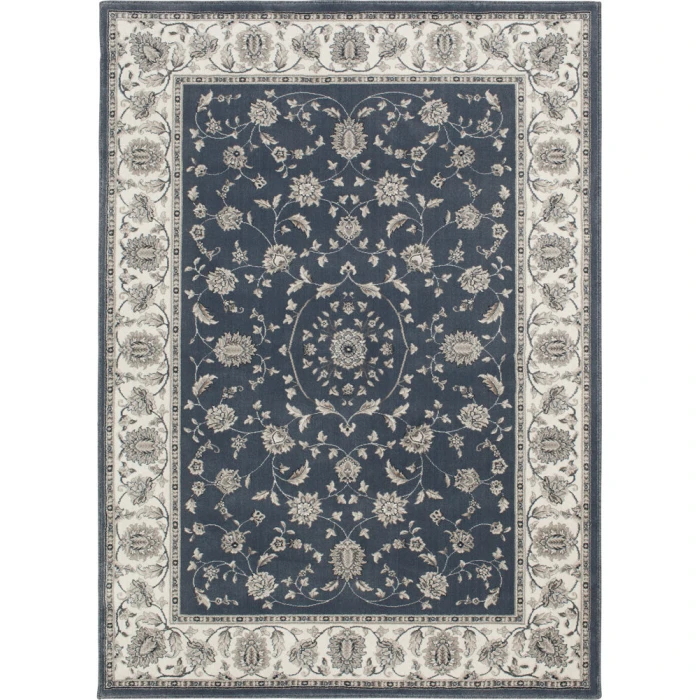 Central Oriental Clearwater Shade Border/Floral 7ft.3in. x 10ft.10in. Rect. Rug