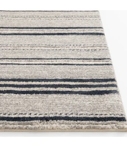 Central Oriental Stonington Coconut/Zinc Stripe 7ft.10in. x 9ft.10in. Rect. Rug