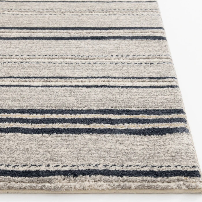 Central Oriental Stonington Coconut/Zinc Stripe 5ft. x 7ft.6in. Rect. Rug