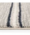 Central Oriental Stonington Coconut/Zinc Stripe 7ft.10in. x 9ft.10in. Rect. Rug