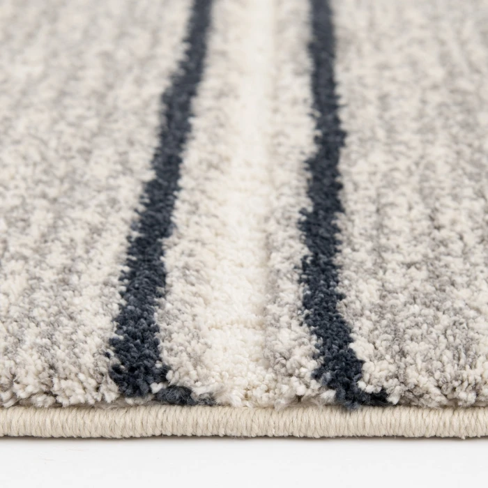 Central Oriental Stonington Coconut/Zinc Stripe 5ft. x 7ft.6in. Rect. Rug