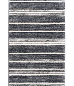Central Oriental Stonington Denim/Zinc Stripe 7ft.10in. x 9ft.10in. Rect. Rug