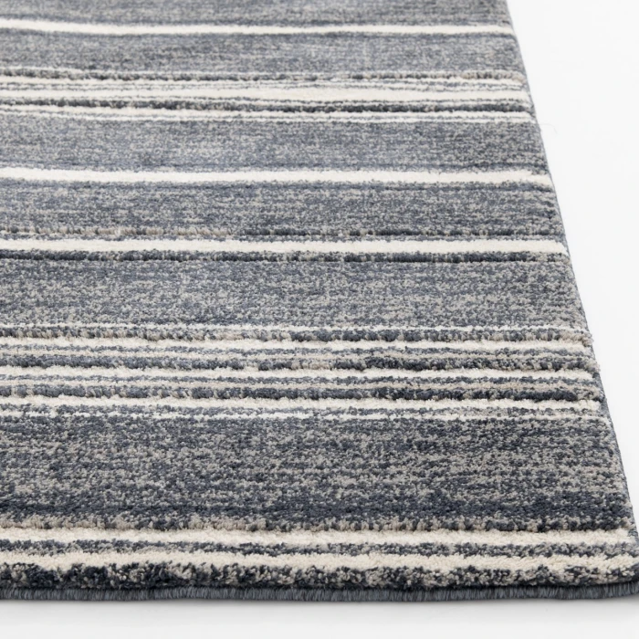 Central Oriental Stonington Denim/Zinc Stripe 5ft. x 7ft.6in. Rect. Rug
