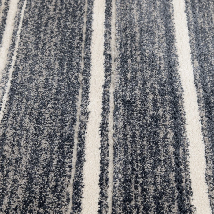 Central Oriental Stonington Denim/Zinc Stripe 5ft. x 7ft.6in. Rect. Rug