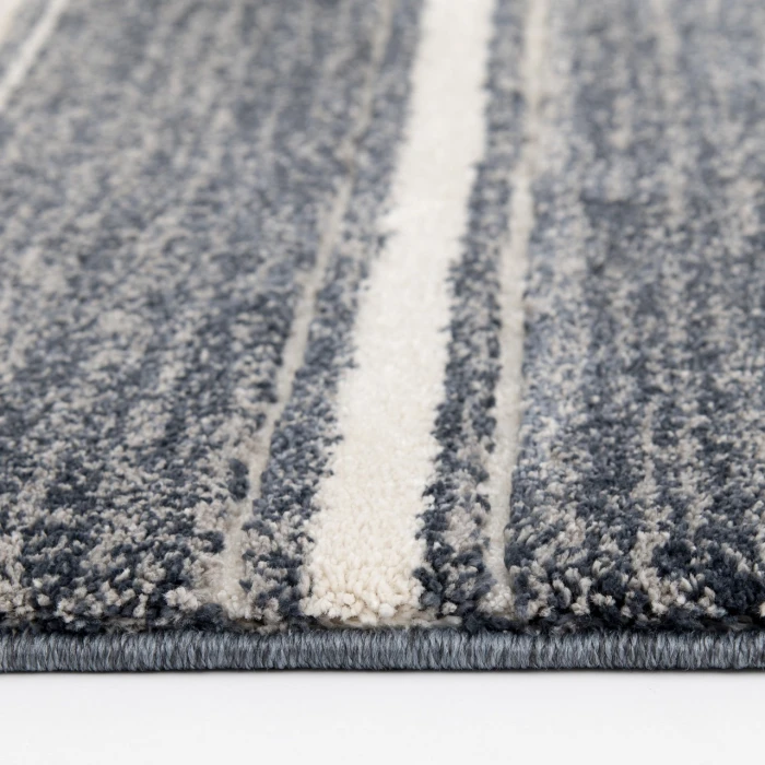 Central Oriental Stonington Denim/Zinc Stripe 5ft. x 7ft.6in. Rect. Rug