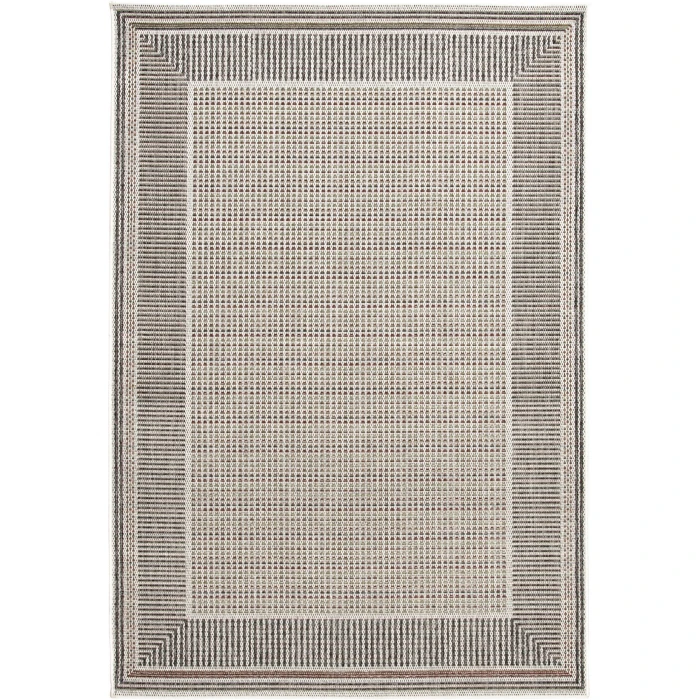 Central Oriental Colourscape Multi/Ecru Abstract 5ft.3in. x 7ft.3in. Rect. Rug