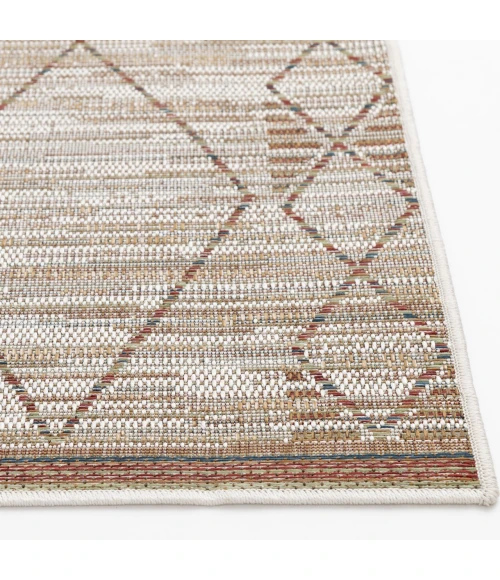 Central Oriental Colourscape Multi/Natural Moroccan 7ft.10in. x 9ft.10in. Rect. Rug