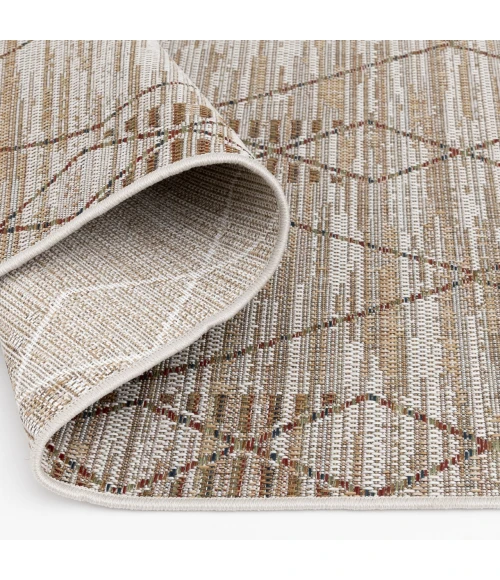 Central Oriental Colourscape Multi/Natural Moroccan 7ft.10in. x 9ft.10in. Rect. Rug