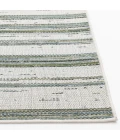 Central Oriental Colourscape Green/Ecru Stripe 7ft.10in. x 9ft.10in. Rect. Rug
