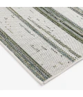 Central Oriental Colourscape Green/Ecru Stripe 7ft.10in. x 9ft.10in. Rect. Rug