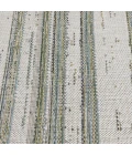 Central Oriental Colourscape Green/Ecru Stripe 7ft.10in. x 9ft.10in. Rect. Rug