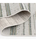 Central Oriental Colourscape Green/Ecru Stripe 7ft.10in. x 9ft.10in. Rect. Rug
