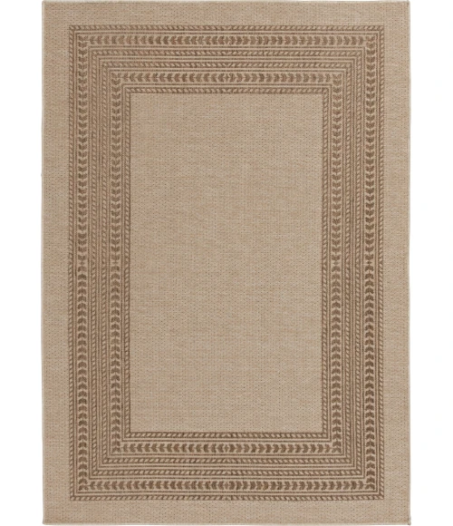 Central Oriental Santorini Natural/Earth Abstract 3ft.3in. x 5ft.3in. Rect. Rug
