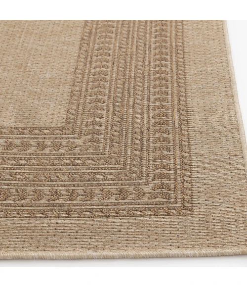 Central Oriental Santorini Natural/Earth Abstract 3ft.3in. x 5ft.3in. Rect. Rug