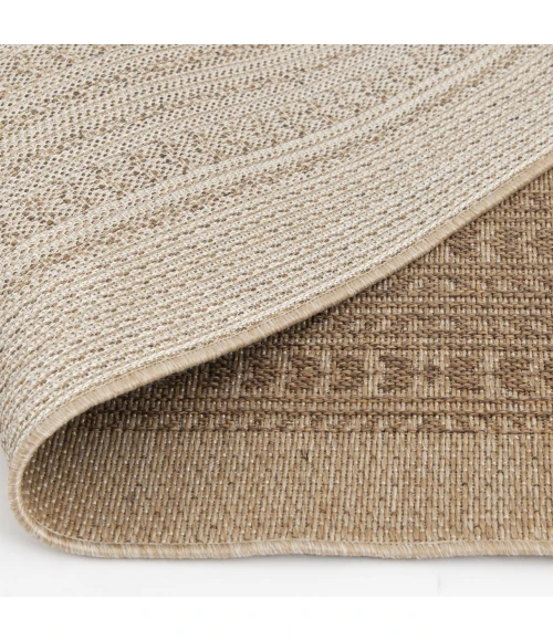 Central Oriental Santorini Natural/Earth Abstract 3ft.3in. x 5ft.3in. Rect. Rug