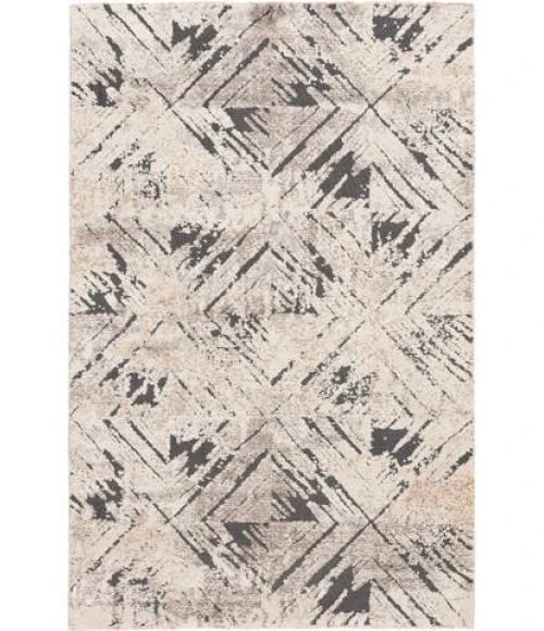 Central Oriental Stonington Almond/Oatmeal Moroccan 5ft. x 7ft.6in. Rect. Rug