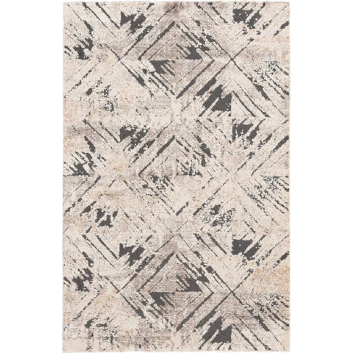 Central Oriental Stonington Almond/Oatmeal Moroccan 5ft. x 7ft.6in. Rect. Rug