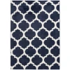 Central Oriental Sisli Mood Indigo/Buff Moroccan 24in. x 36in. Rect. Rug