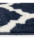 Central Oriental Sisli Mood Indigo/Buff Moroccan 5ft. x 7ft. Rect. Rug