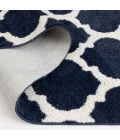 Central Oriental Sisli Mood Indigo/Buff Moroccan 5ft. x 7ft. Rect. Rug