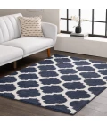 Central Oriental Sisli Mood Indigo/Buff Moroccan 5ft. x 7ft. Rect. Rug