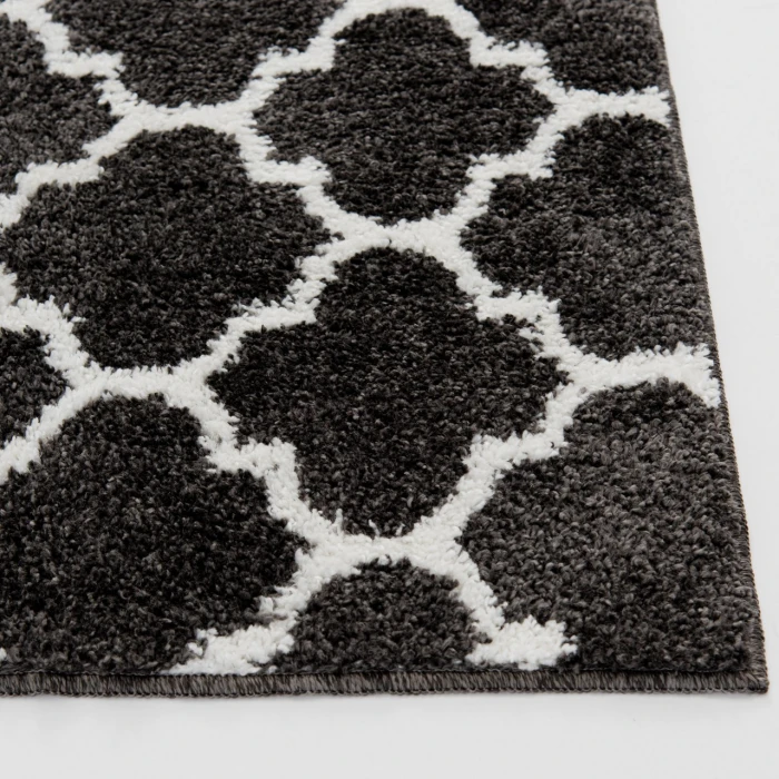 Central Oriental Sisli Soot/Buff Moroccan 24in. x 36in. Rect. Rug