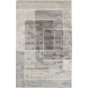 Central Oriental Stonington Coconut/Zinc Geometric 7ft.10in. x 9ft.10in. Rect. Rug