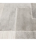 Central Oriental Stonington Coconut/Zinc Geometric 7ft.10in. x 9ft.10in. Rect. Rug