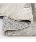 Central Oriental Stonington Coconut/Zinc Geometric 7ft.10in. x 9ft.10in. Rect. Rug