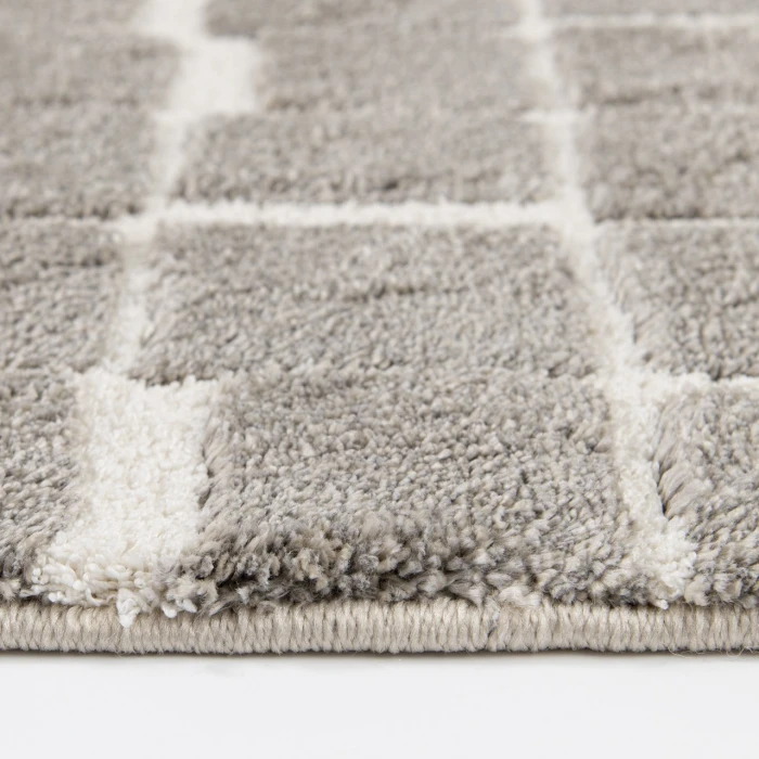 Central Oriental Stonington Zinc/Lace Abstract 7ft.10in. x 9ft.10in. Rect. Rug