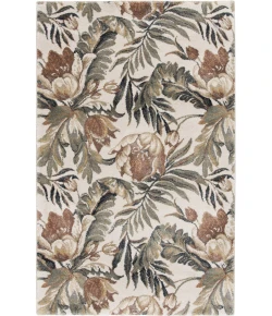 Central Oriental Stonington Coconut/Clay Floral 7ft.10in. x 9ft.10in. Rect. Rug