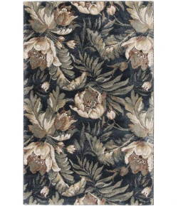 Central Oriental Stonington Denim/Clay Floral 7ft.10in. x 9ft.10in. Rect. Rug