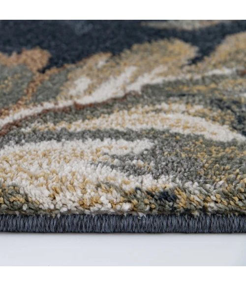 Central Oriental Stonington Denim/Clay Floral 7ft.10in. x 9ft.10in. Rect. Rug