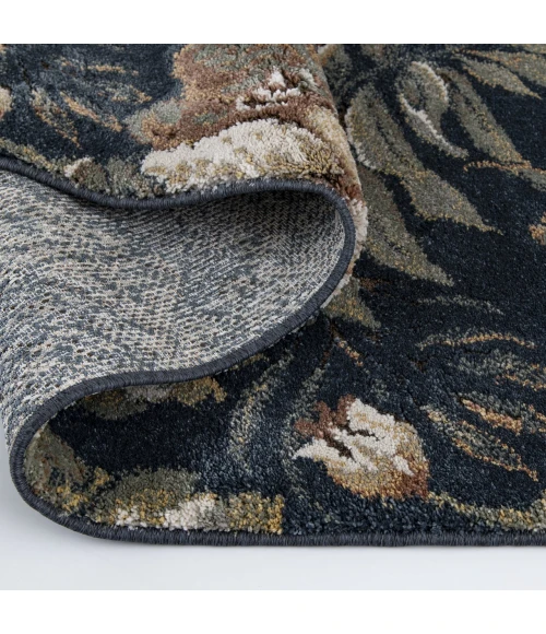 Central Oriental Stonington Denim/Clay Floral 7ft.10in. x 9ft.10in. Rect. Rug