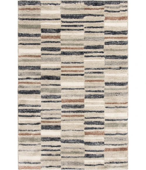 Central Oriental Stonington Denim/Clay Geometric 5ft. x 7ft.6in. Rect. Rug