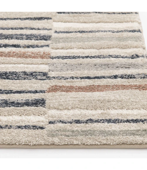 Central Oriental Stonington Denim/Clay Geometric 5ft. x 7ft.6in. Rect. Rug