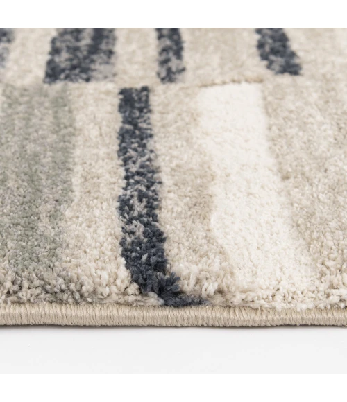 Central Oriental Stonington Denim/Clay Geometric 5ft. x 7ft.6in. Rect. Rug