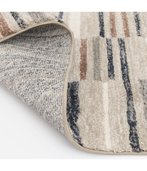 Central Oriental Stonington Denim/Clay Geometric 5ft. x 7ft.6in. Rect. Rug
