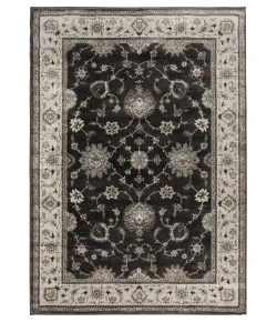 Central Oriental Adore Gravel/Whitecap Traditional/ Oriental 9in. x 33in. Rect. Rug
