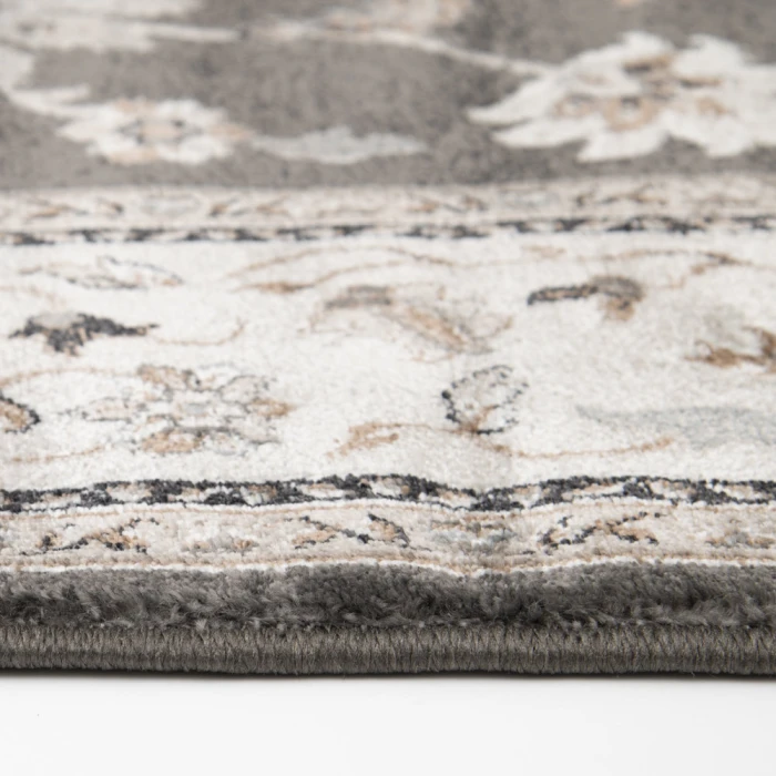 Central Oriental Adore Gravel/Whitecap Traditional/ Oriental 9in. x 26in. Rect. Rug