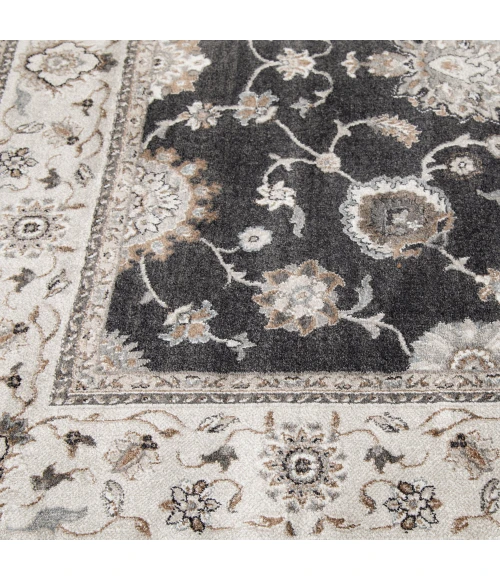 Central Oriental Adore Deep Blue/Whitecap Traditional/ Oriental 7ft.3in. x 10ft.10in. Rect. Rug