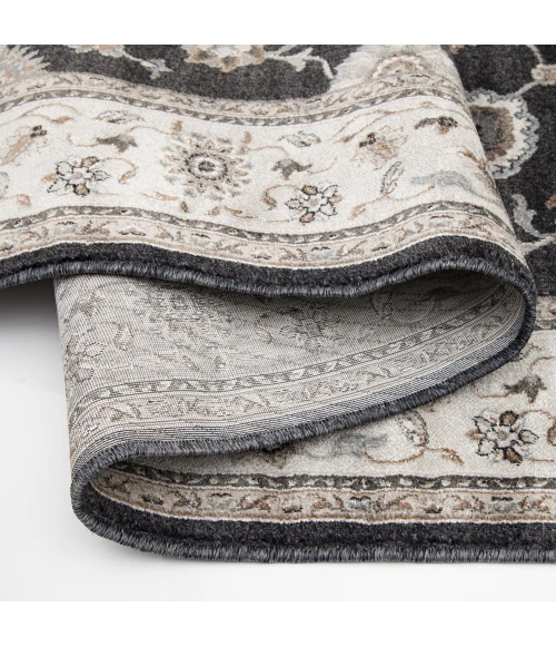 Central Oriental Adore Deep Blue/Whitecap Traditional/ Oriental 7ft.3in. x 10ft.10in. Rect. Rug
