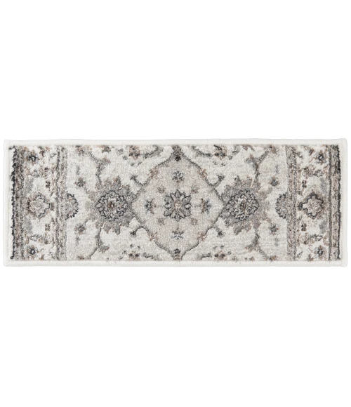 Central Oriental Adore Whitecap/Greige Traditional/ Oriental 7ft.3in. x 10ft.10in. Rect. Rug