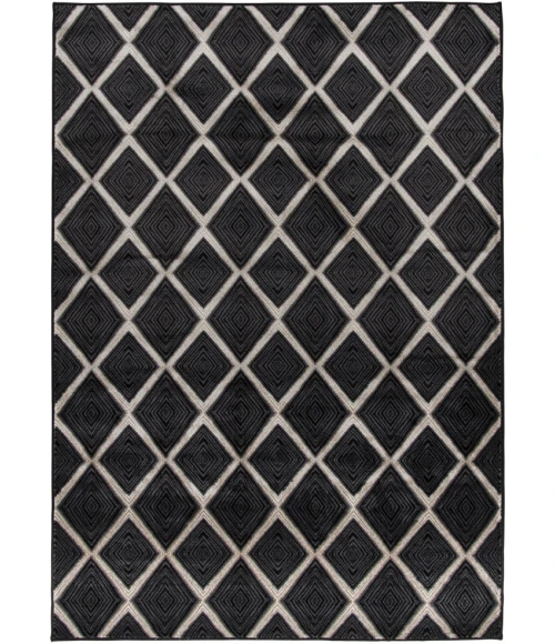 Central Oriental Milan Castle/Ebony Lattice 5ft. x 7ft.7in. Rect. Rug